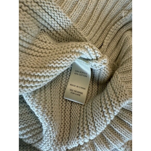 Oversized Boho Cotton Blend Drop Shoulder Long Sleeve Knit Sweater Mint Green - Picture 12 of 12